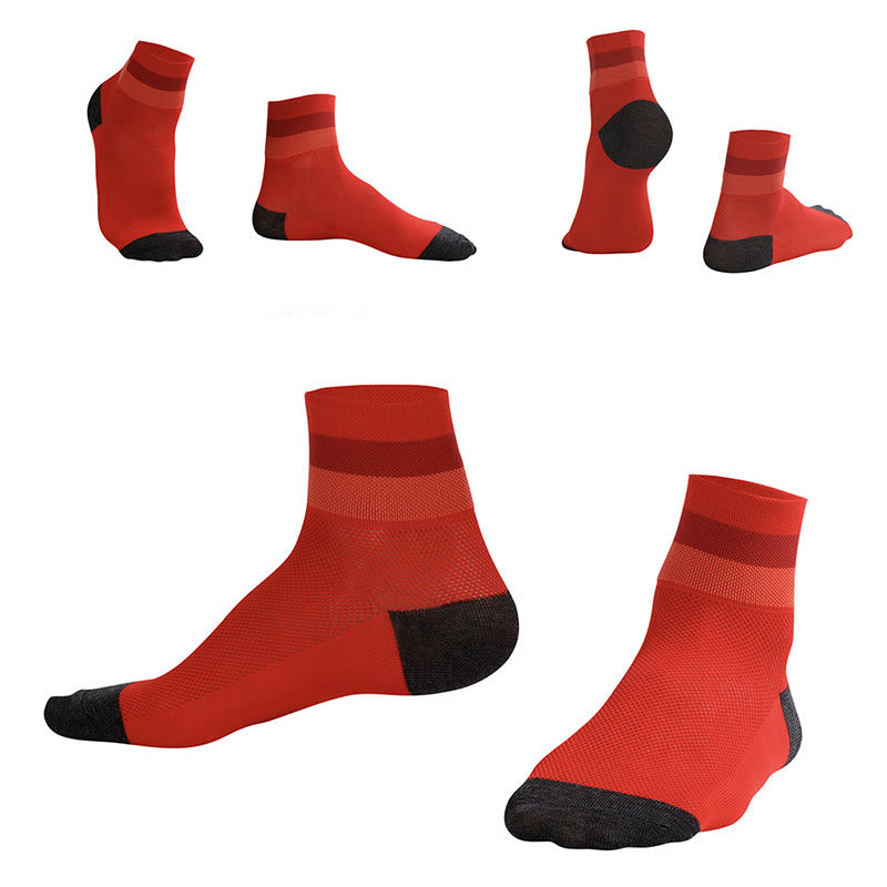 Candy Color Breathable Quarter Socks