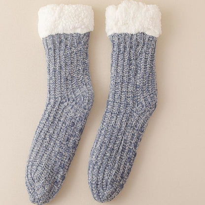 Plus Size Fleece Comfy Thick Slipper Socks(2 Pairs)