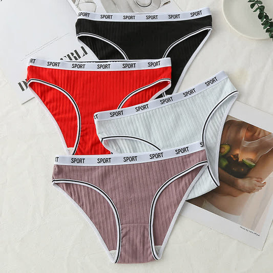 High-Waisted Cotton Antibacterial Panty(4 Packs) - image 0