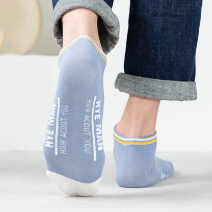 Wide Calf Letter Pattern Cotton Socks(3 Pairs) - image 4