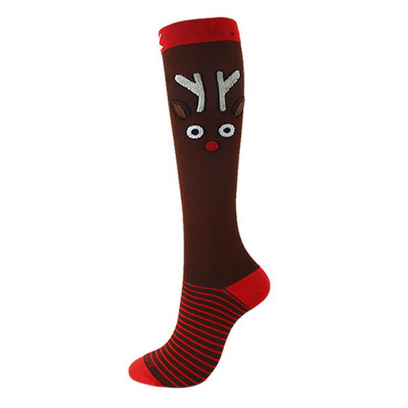 Christmas Knee High Compression Socks(6 Pairs) - image 2