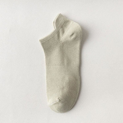 Lift Ear Breathable Ankle Socks(5 Pairs) - Light Green - EU44-50(US10-15) - image 13