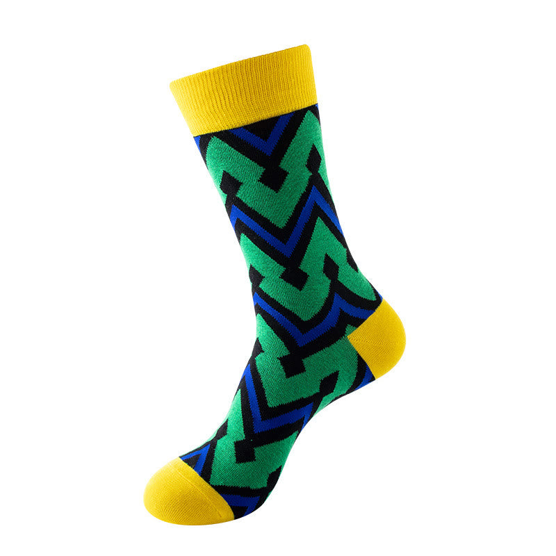 Abstract Graphics Crew Socks(5 Pairs) - image 5