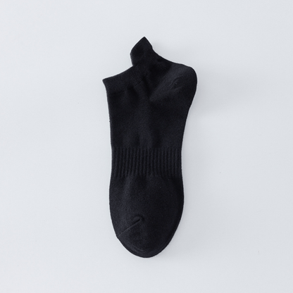 Plus Size Breathable Solid Color Ankle Socks(8 Pairs)