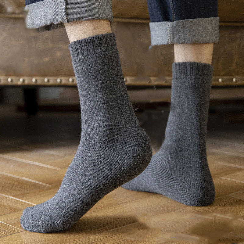 Plus Size Thick Insulated Heated Winter Crew Socks(5 Pairs) - image 5