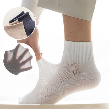 Seamless Mesh Quarter Socks(5 Pairs) - image 2