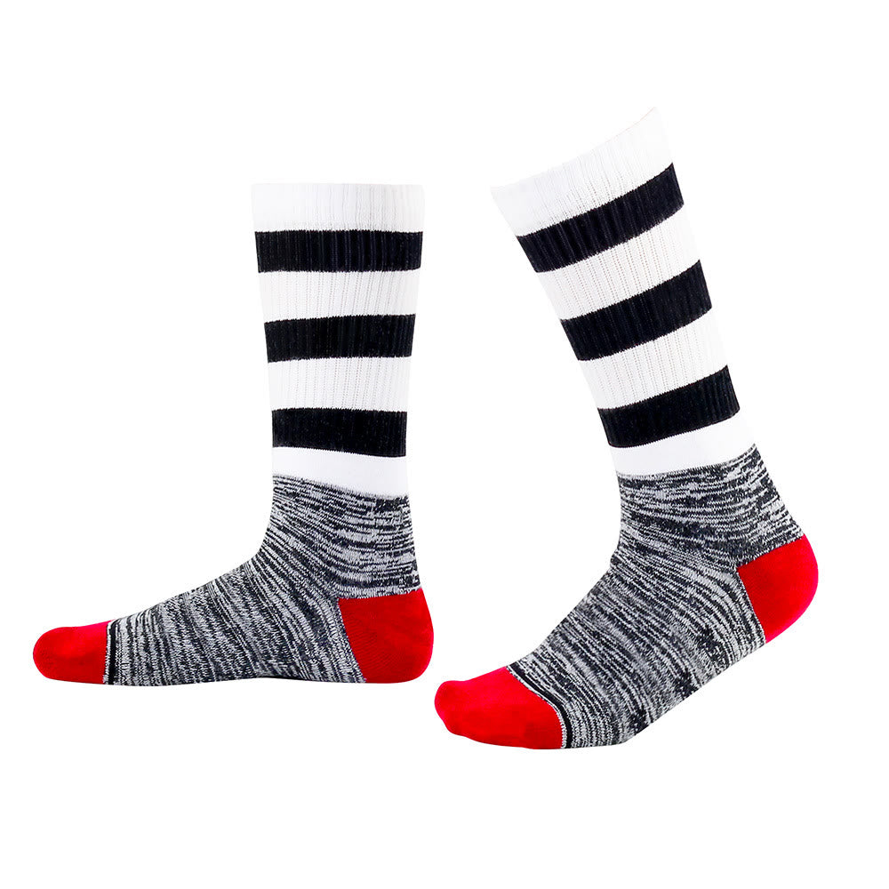 Black&White Stripes Knee High Cushioned Socks - image 3