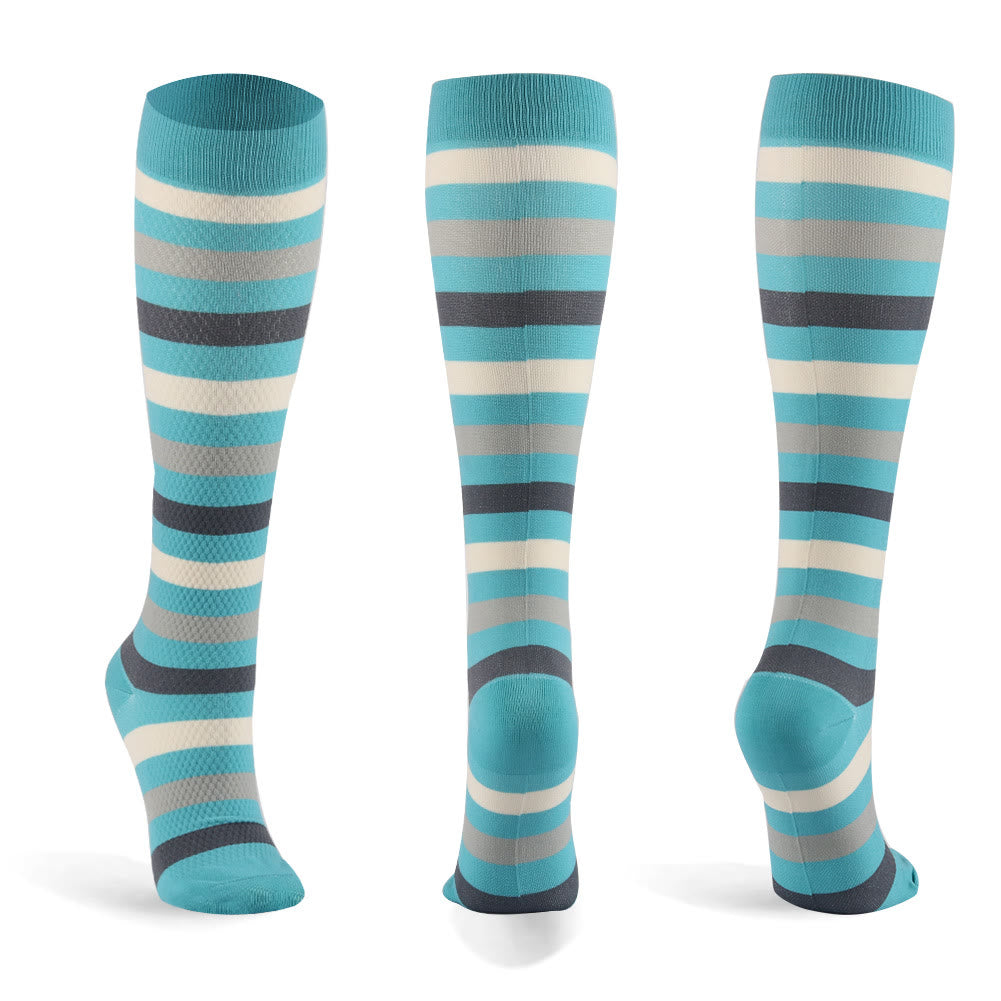 Striped Series Casual Compression Socks(6 Pairs) - image 6