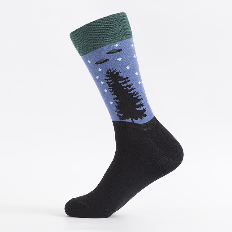 Plusock Alien Extraterrestrial Crew Socks(5 Pairs) - image 1