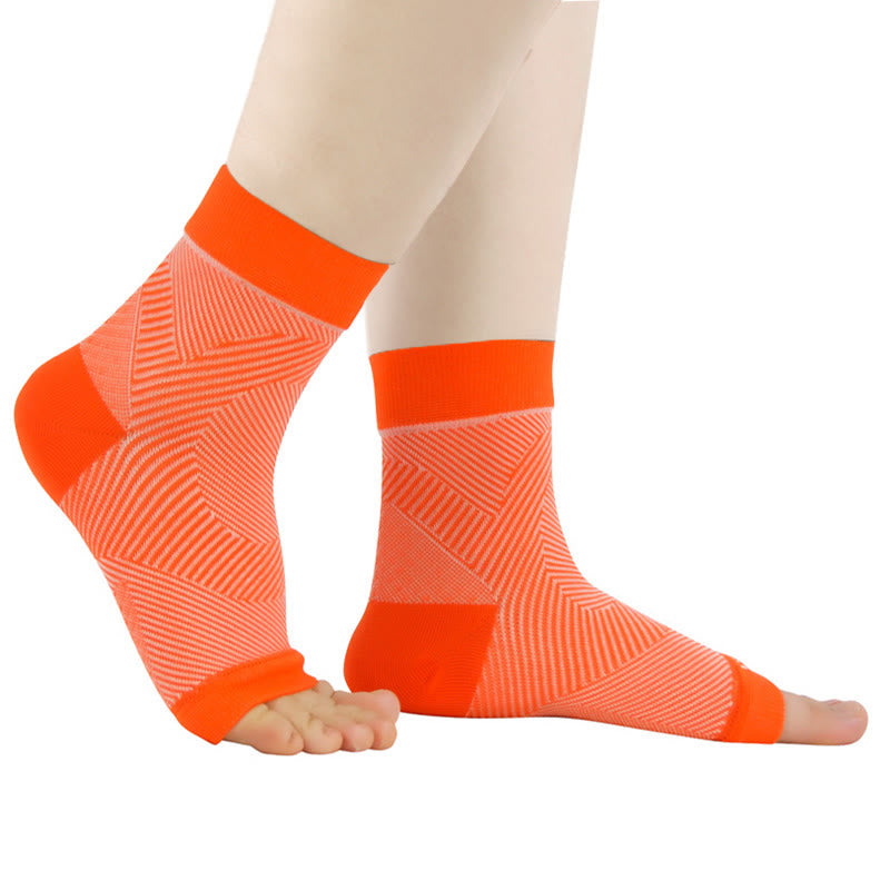Stripes Arch Support Pain Relief Ankle Brace - Orange - S/M - image 2