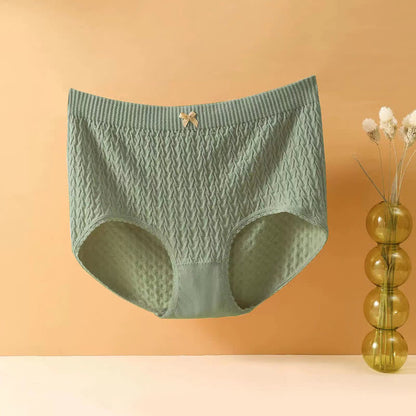 High-Waisted Bow Tie Panty(5 Pairs) - Green - 4XL - image 14