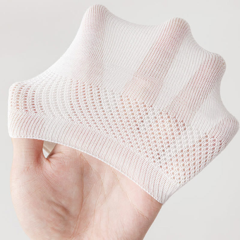 Mesh Elasticity No Show Socks(5 Pairs) - image 9