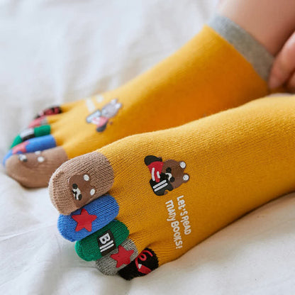 Plus Size Funny Cartoon Alignment Socks(4 Pairs)