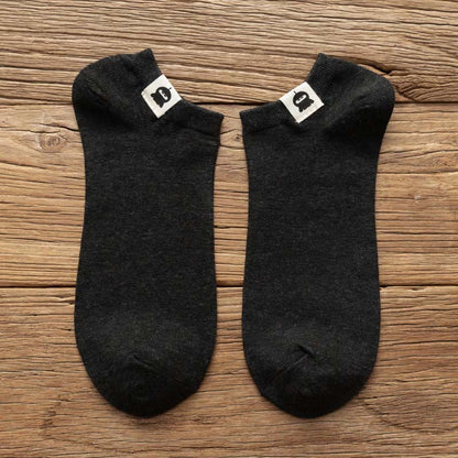 Funny Pattern Cotton Socks(3 Pairs) - 42-48 - Black - image 15