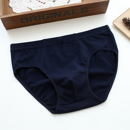 Plus Size Solid Cotton Strentch Hip Briefs(2 Packs) - Dark Blue - 6XL - image 7
