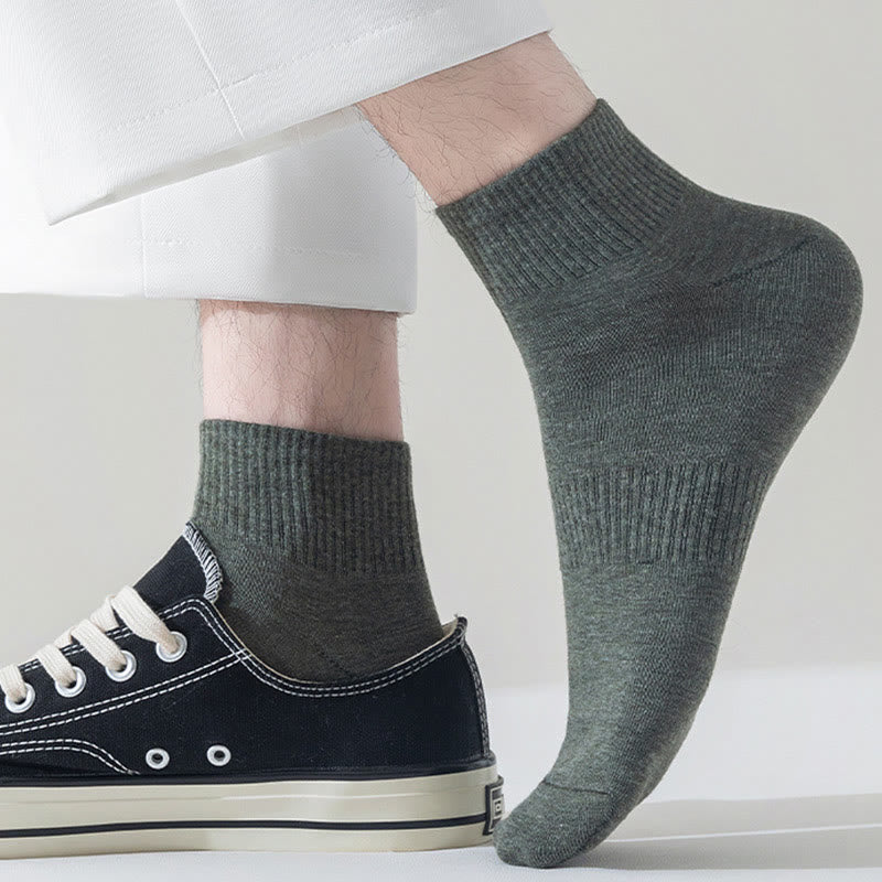Plusock Breathable Soft Cotton Quarter Socks(7 Pairs) - image 2