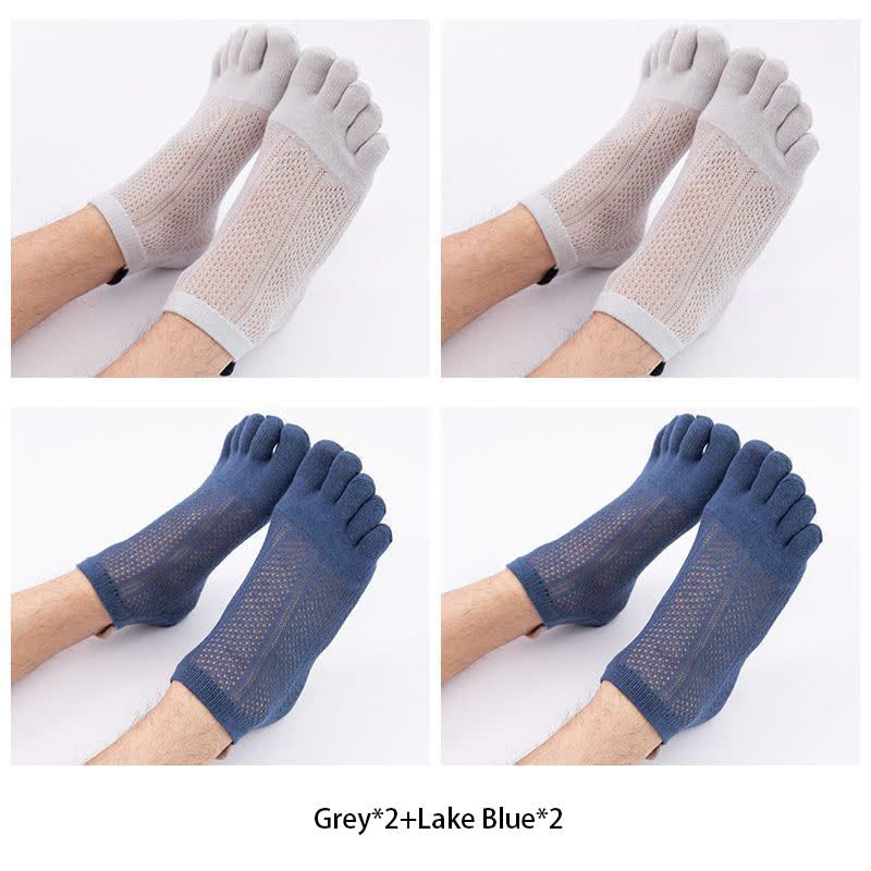 Five Toes Cotton Alignment Socks(4 Pairs) - image 8