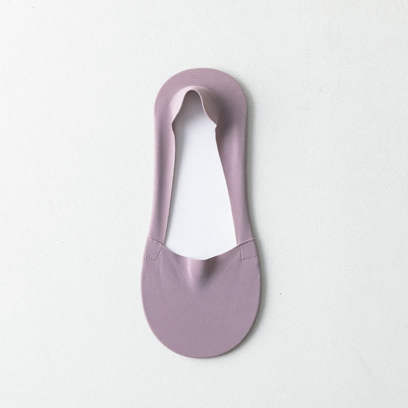 Unisex Deep Mouth Boat Socks(5 Pairs) - Purple - EU35-38(US5-7) - image 19