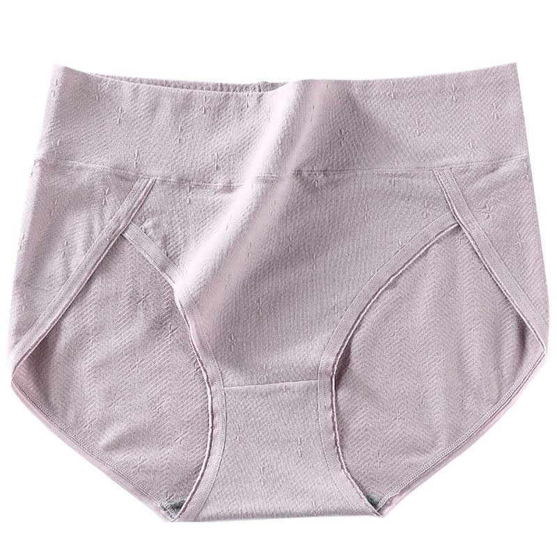 High-Waisted Antibacterial Panty(6 Pairs) - Light Purple - 4XL - image 7