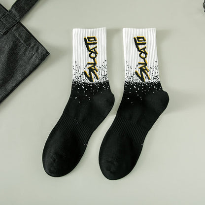 Trendy Crew Socks(5 Pairs) - Black - EU36-41(US4-8) - image 18