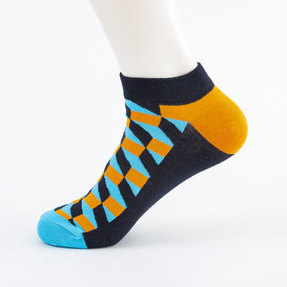 Diamond Patterns Ankle Socks(5 Pairs) - image 2