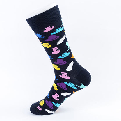 Plus Size Abstract Pattern Crew Socks(5 Pairs) - image 1