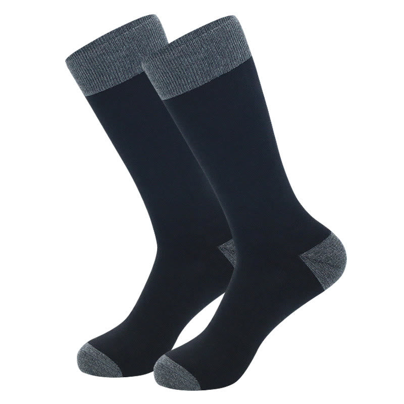 Plus Size Grey Striped Crew Socks(5 Pairs) - image 4