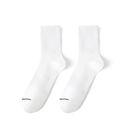 Solid Comfy Quarter Socks(6 Pairs) - EU39-48(US6-13) - White - image 1