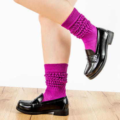 Candy Colored Soft Slouch Socks(2 Pairs) - image 5