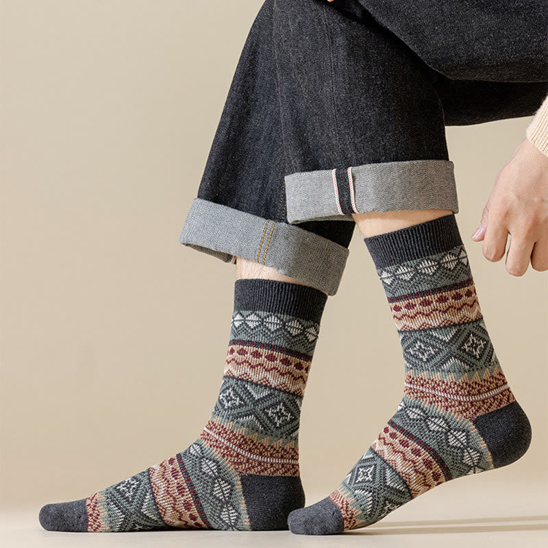 Retro Breathable Quarter Socks(3 Pairs) - image 4