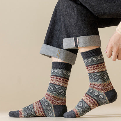 Retro Breathable Quarter Socks(3 Pairs) - image 4