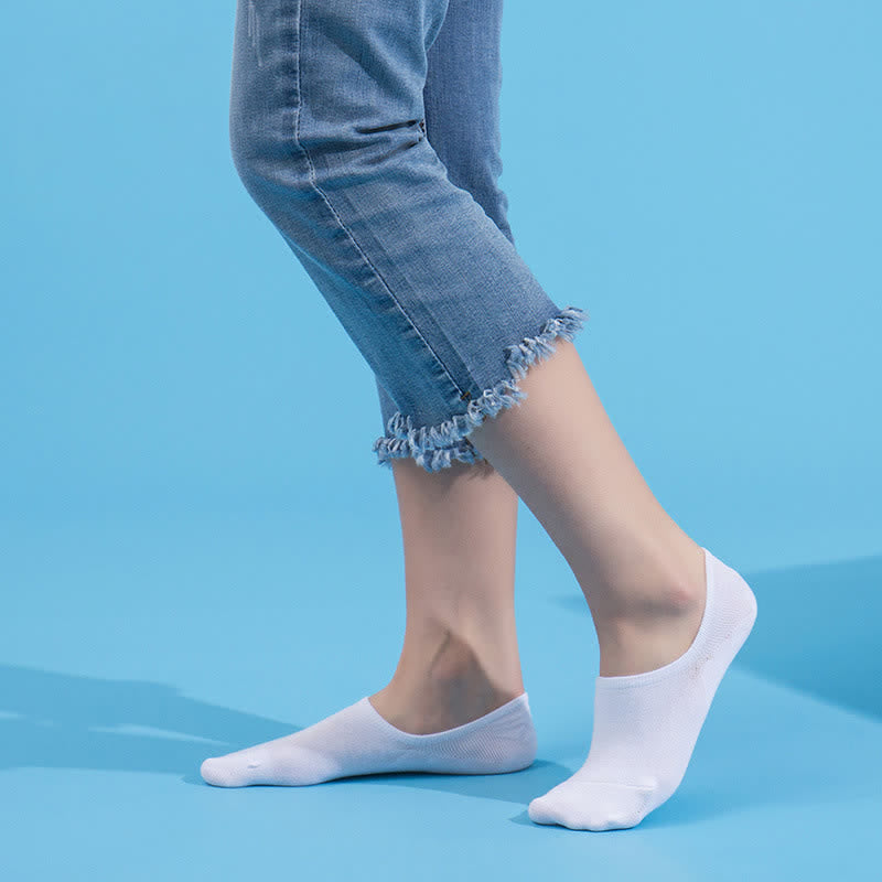 Anti-slip Cotton No Show Socks(4 Pairs) - image 4