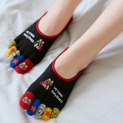Plus Size Funny Cartoon Alignment Socks(4 Pairs)