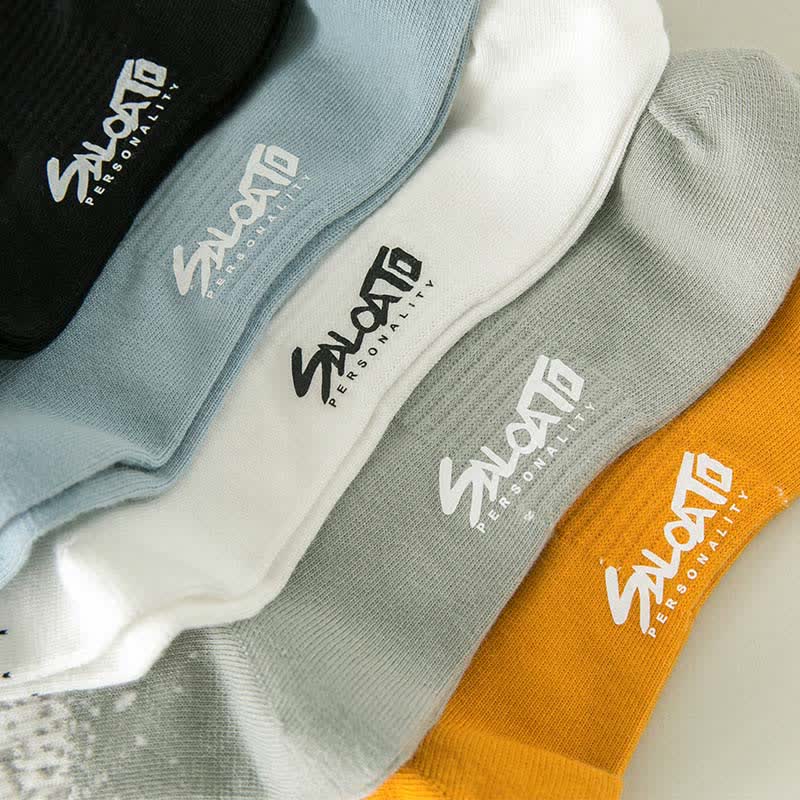 Trendy Crew Socks(5 Pairs) - image 13