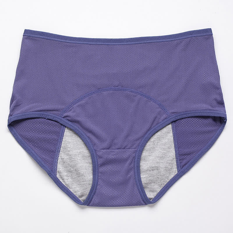 Period Leak Protection Panty(5 Pairs) - Purple - 8XL - image 16