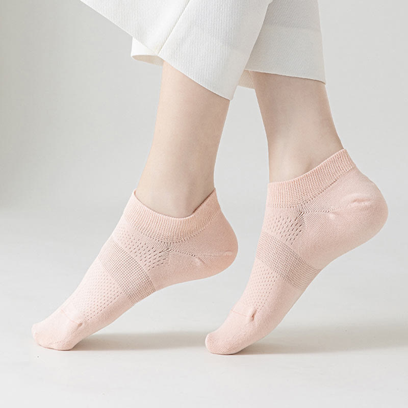 Plus Size Breathable Mesh Ankle Socks(8 Pairs)