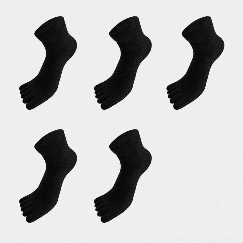 Five Toes Antibacterial Alignment Socks(5 Pairs) - Black - EU43-51(US9-16) - image 19
