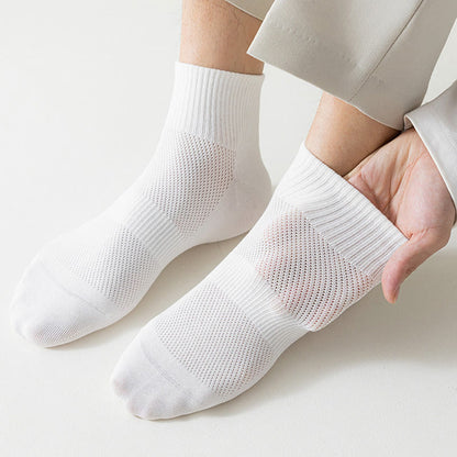 Seamless Mesh Quarter Socks(5 Pairs) - image 3