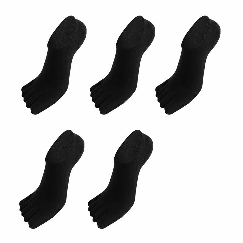 Five Toes Antibacterial Alignment Socks(5 Pairs) - Black - EU43-51(US9-16) - image 7