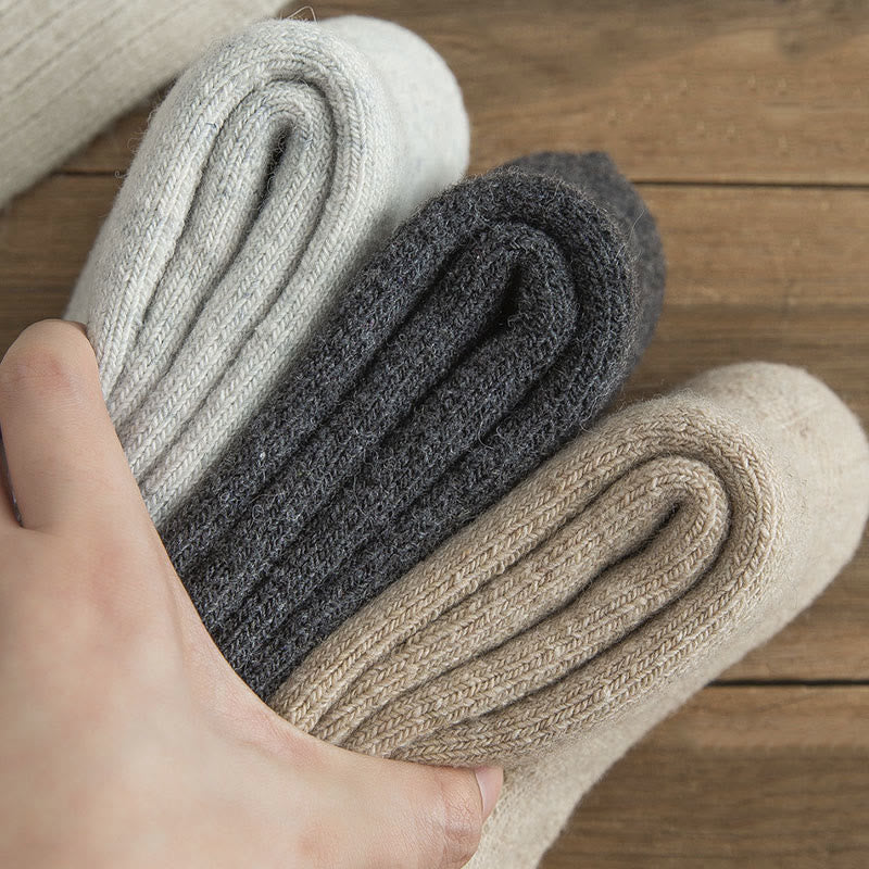 Plus Size Thick Insulated Heated Winter Crew Socks(5 Pairs) - image 18