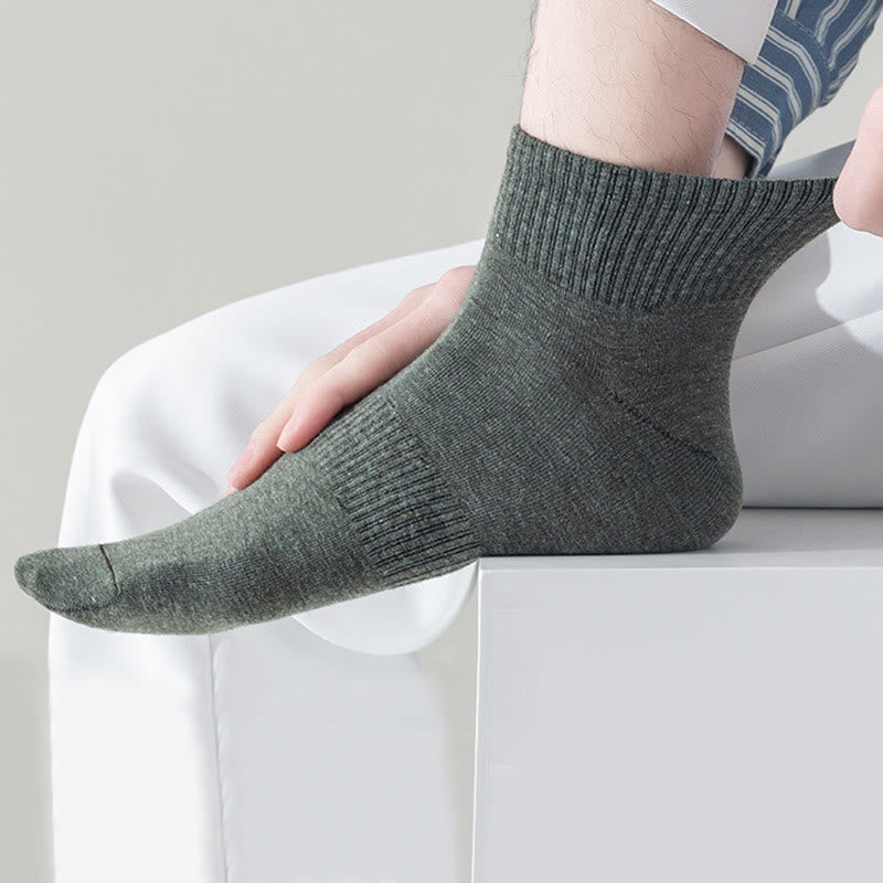 Plusock Breathable Soft Cotton Quarter Socks(7 Pairs) - image 4