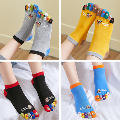 Plus Size Funny Cartoon Alignment Socks(4 Pairs)