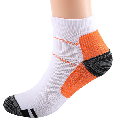 Elastic Sports Ankle Compression Socks(10 Pairs) - Orange - L/XL - image 11