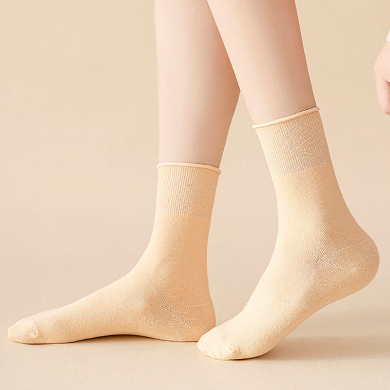 Elastic Solid Quarter Socks(6 Pairs) - image 11