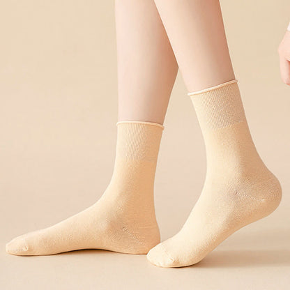 Elastic Solid Quarter Socks(6 Pairs) - image 11