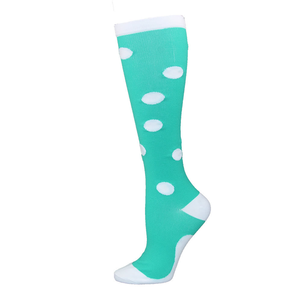 EKG Skull Pattern Plus Size Compression Socks(3 Pairs) - image 3