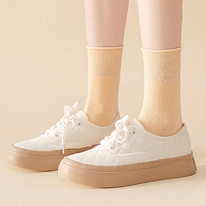 Elastic Solid Quarter Socks(6 Pairs) - image 8