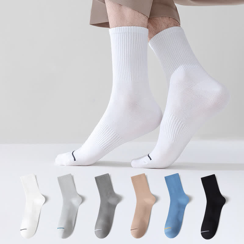 Solid Comfy Quarter Socks(6 Pairs) - EU39-48(US6-13) - Multicolor(6 Pairs) - image 0