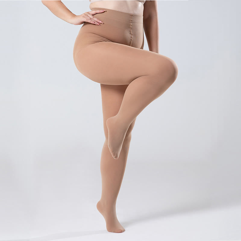 Plus Size Snag-proof Pantyhose - Skin - Fits 132lbs-198lbs - image 3