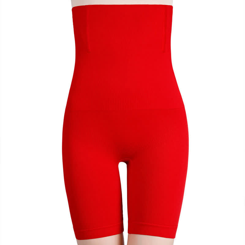 Plus Size Solid Body Shapewear Panty (2 Packs) - Red - 7XL - image 8
